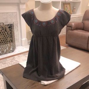 Fall dress; empire waist/ above the knee